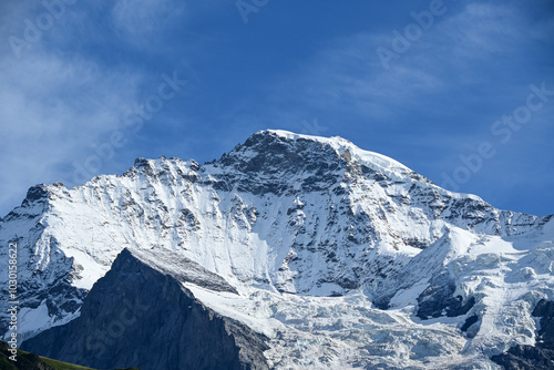 The Massive Jungfrau Mountain, Switzerland