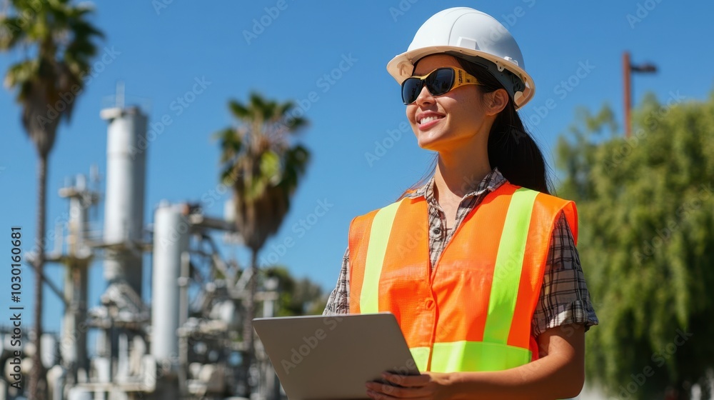 The Worker with Clipboard Outdoors The Worker with Clipboard Outdoors
