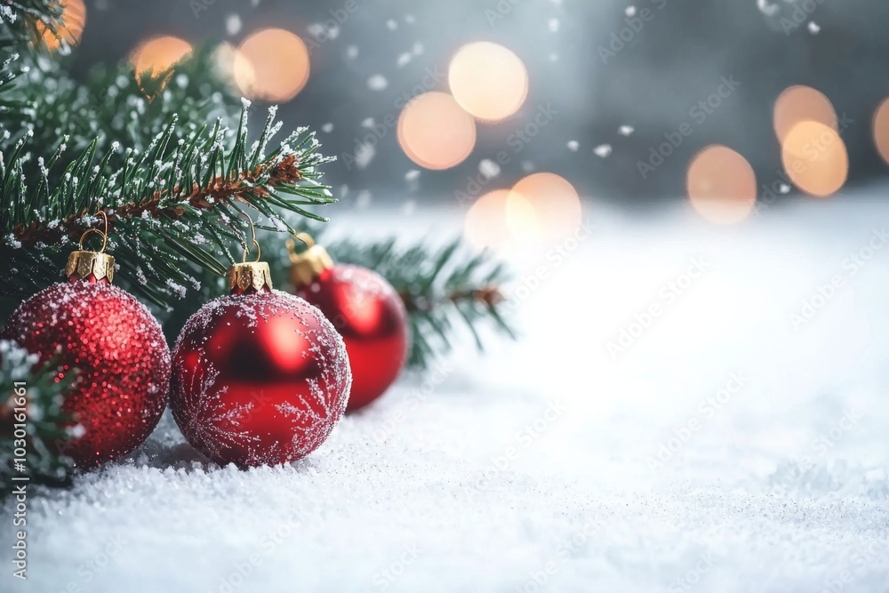 Christmas Season Background created with Generative AI Christmas Season Background created with Generative AI