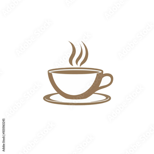 Coffee shop, vector coffee shop logo template photo