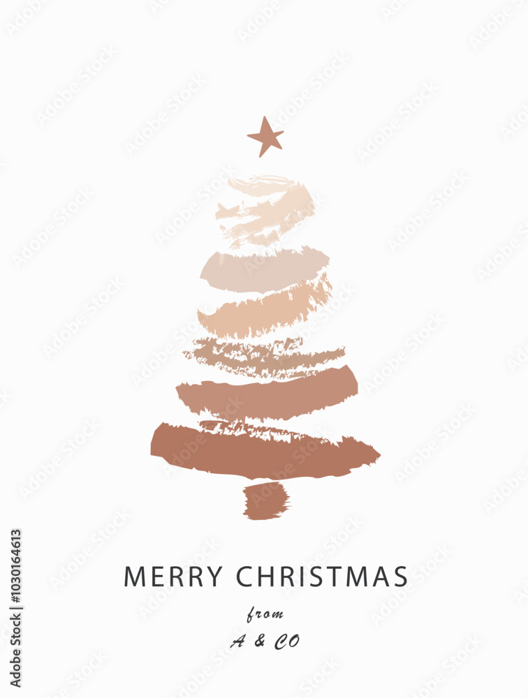Christmas Tree Vector Silhouette on a white background Christmas Tree Vector Silhouette on a white background