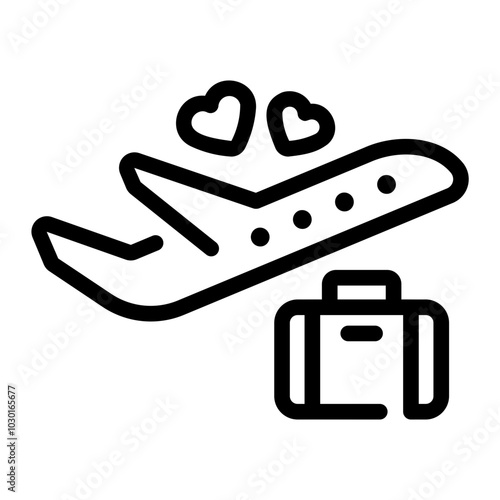honeymoon Line Icon
