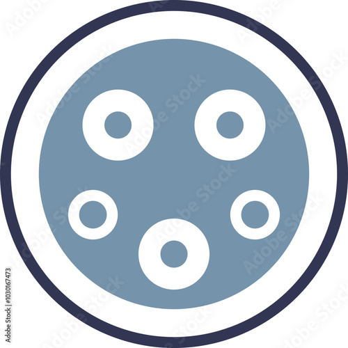 Illustration of a J1772 Type 1 charger plug, symbolizing electric vehicle charging.