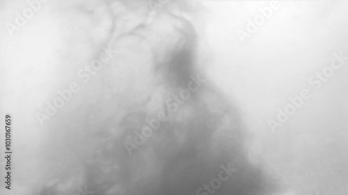 Black color-ink dye melt on white background,Abstract smoke pattern,Colored liquid dye,Splash paint