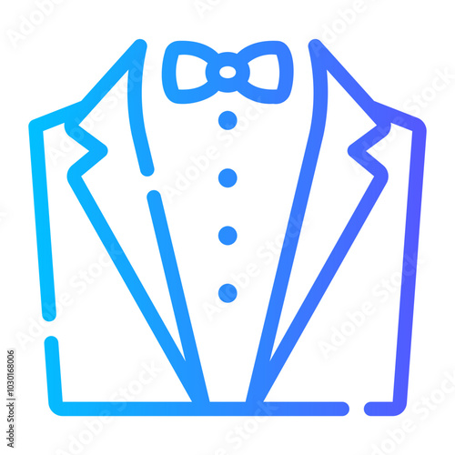 tuxedo Line Gradient Icon