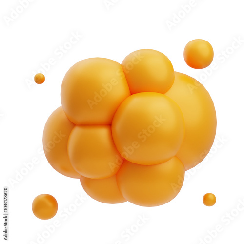 3D Cholesterol Molecule Structure for Healthcare Education