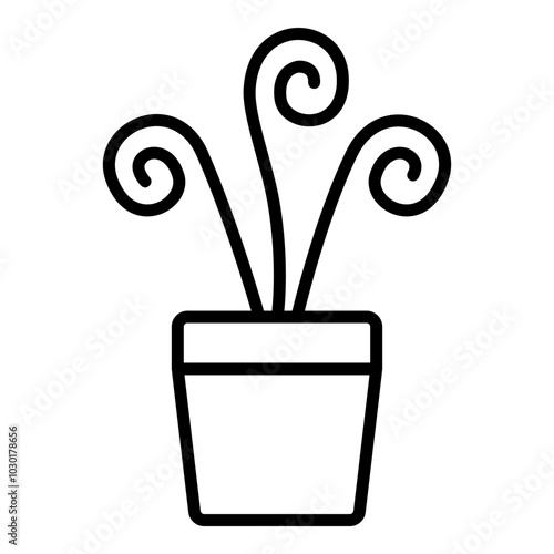 Albuca frizzle sizzle icon. Vector line icon