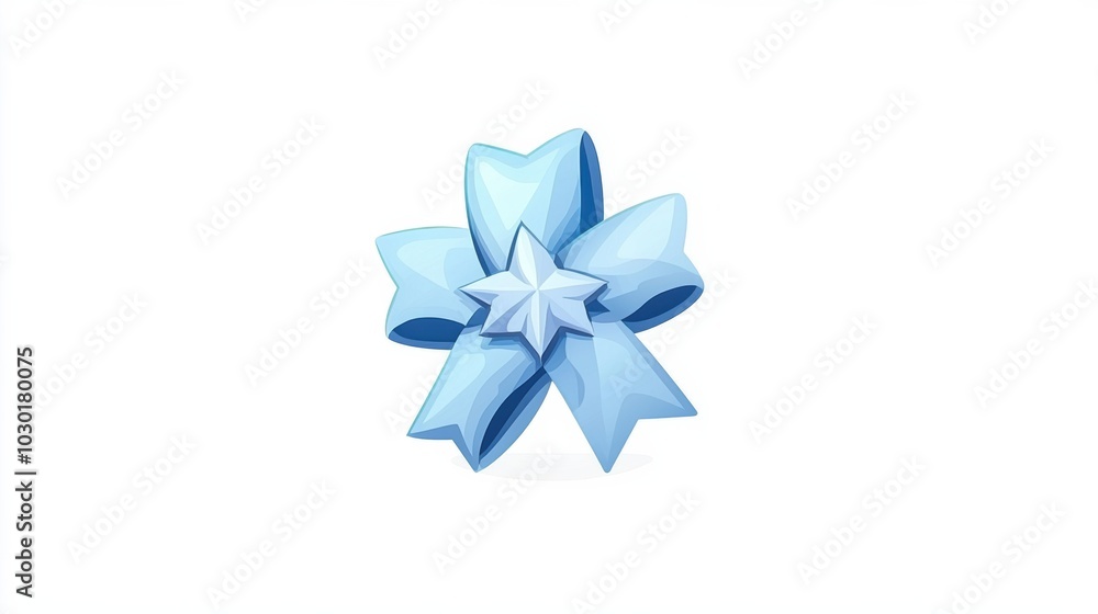 Blue Gift Ribbon Bow for Celebrations and Gifts Blue Gift Ribbon Bow for Celebrations and Gifts