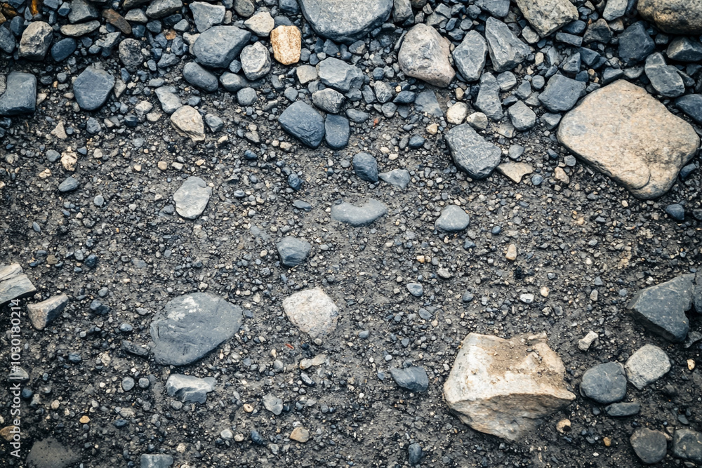 Close-Up of Gravel Road Texture Close-Up of Gravel Road Texture