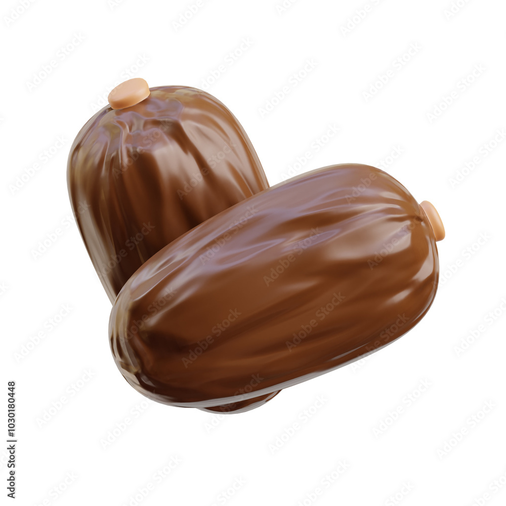 3D Rendered Dates From United Arab Emirates 3D Rendered Dates From United Arab Emirates