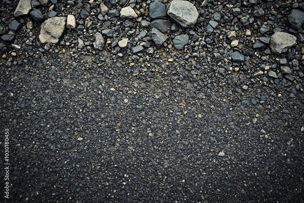 Close-Up of Gravel Road Texture Close-Up of Gravel Road Texture