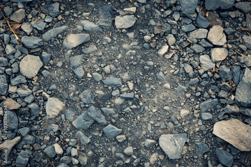 Close-Up of Gravel Road Texture Close-Up of Gravel Road Texture