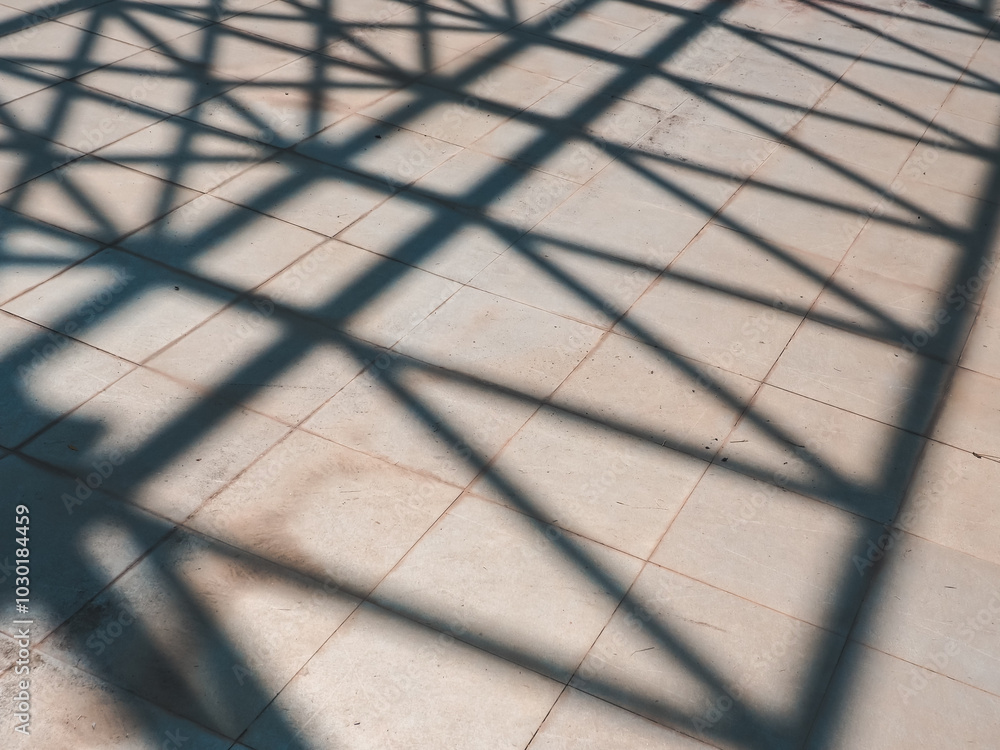 Shadow of building on the road for minimalist background Shadow of building on the road for minimalist background