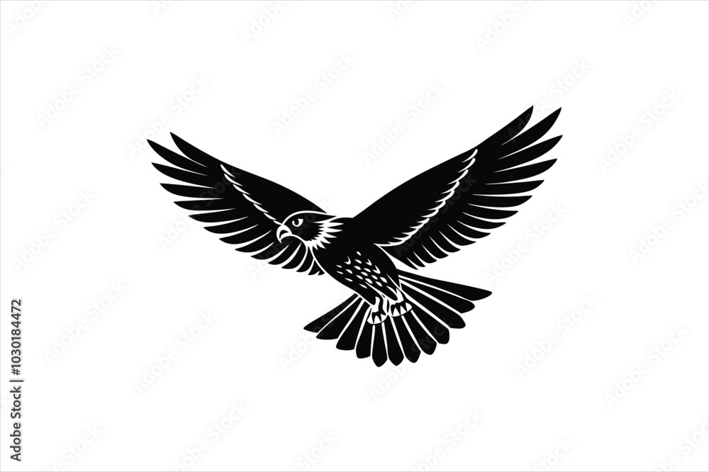 Obraz premium Cute Eagle vector art illustration