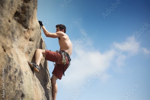 Climbing recreation adventure mountain.