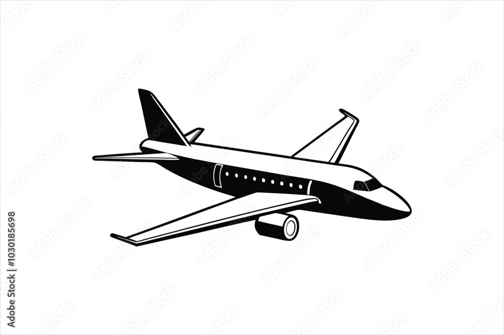Cute plane vector art illustration Cute plane vector art illustration