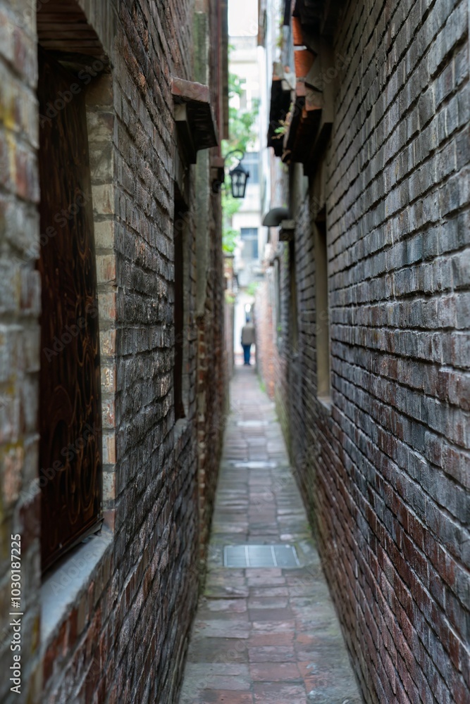 Fototapeta premium Mo Ru Lane (Gentlemen Alley), Lugang, Taiwan