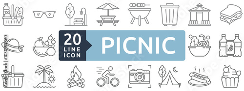 Picnic icon set