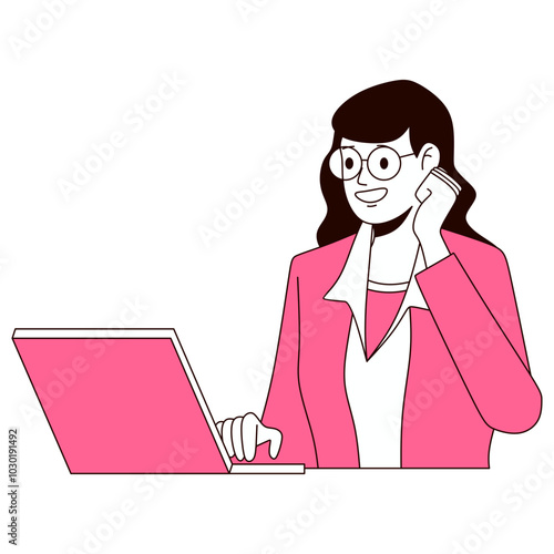Business Woman Illustration
