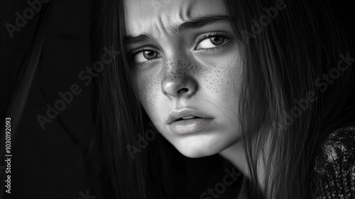 A teenager looking devastated, wiping away tears