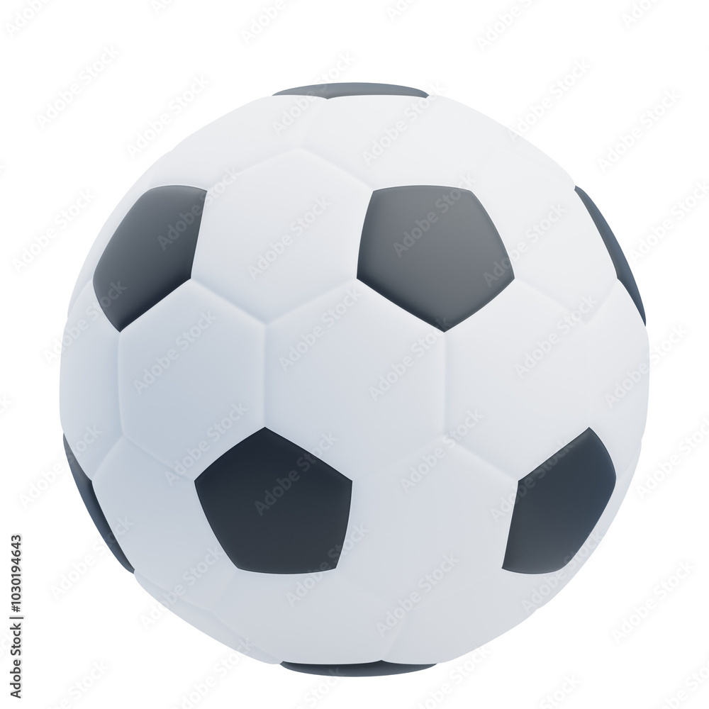 3D Realistic Soccer Ball Illustration 3D Realistic Soccer Ball Illustration