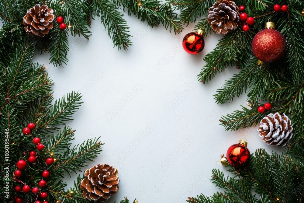 Christmas Season Background created with Generative AI Christmas Season Background created with Generative AI