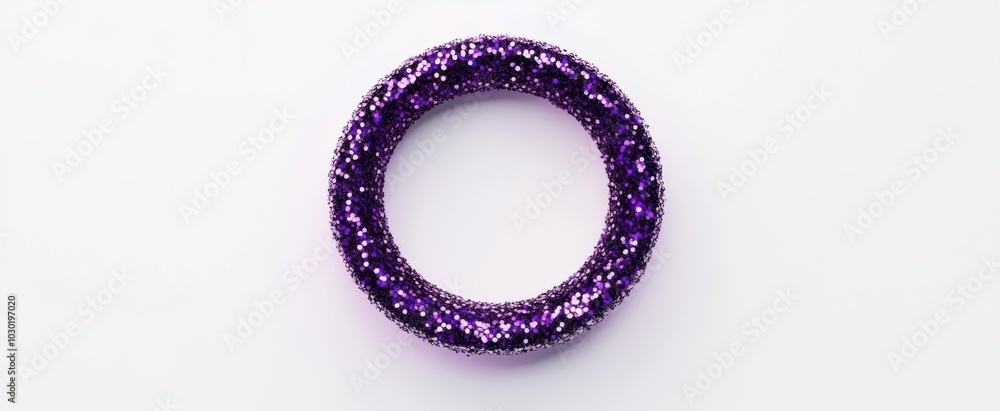 The Glittery Purple Decorative Ring The Glittery Purple Decorative Ring