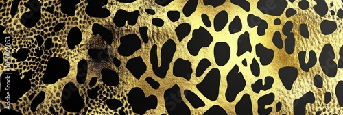 Elegant gold leopard background with animal skin. Golden-textured, exotic animal skin.