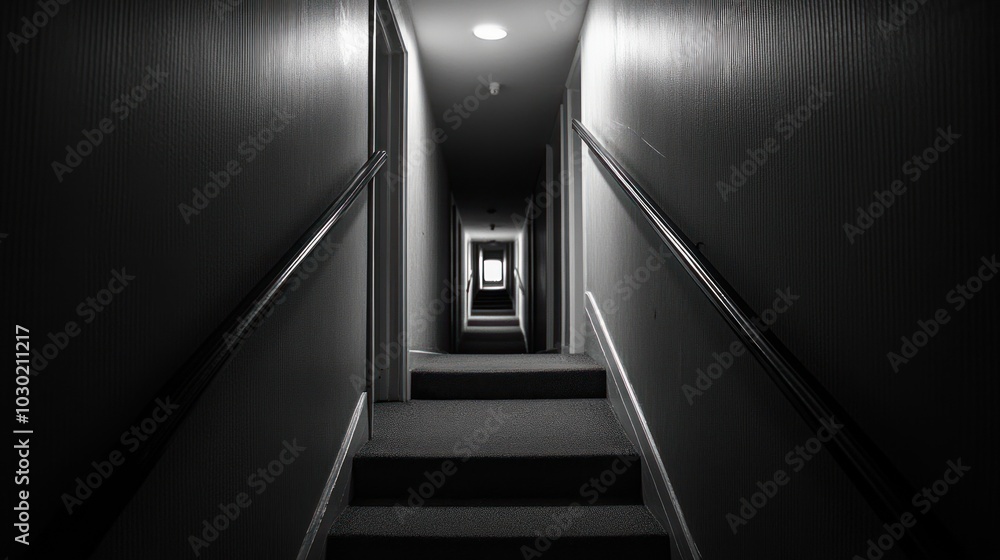 Stairwell with Perspective Stairwell with Perspective