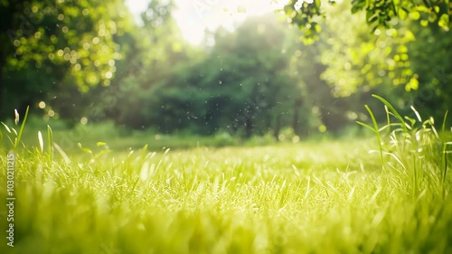 Sunlit Meadow in Summer