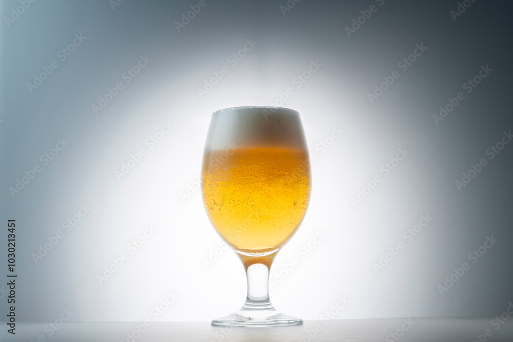 グラスに注いだ冷えた美味しいビール
グラスに注いだ冷えた美味しいビール