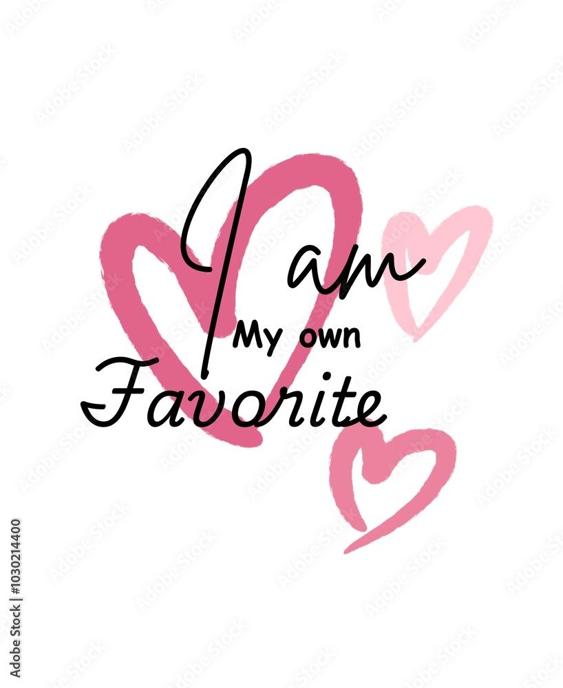 Myself love downloadable design for tshirt or tote bag Myself love downloadable design for tshirt or tote bag