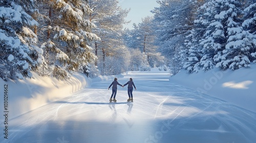 Winter Waltz, Ice skating