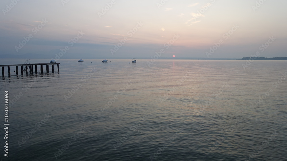 Gardasee Sonnenuntergang Gardasee Sonnenuntergang