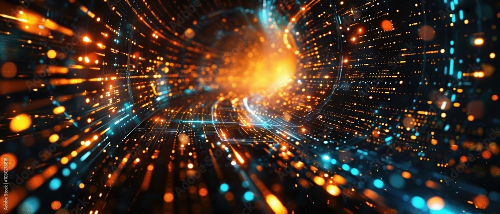 High-Resolution Holographic Light Effects Background High-Resolution Holographic Light Effects Background