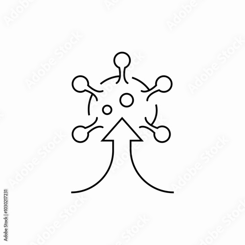 bacteria microbes icon sign vector