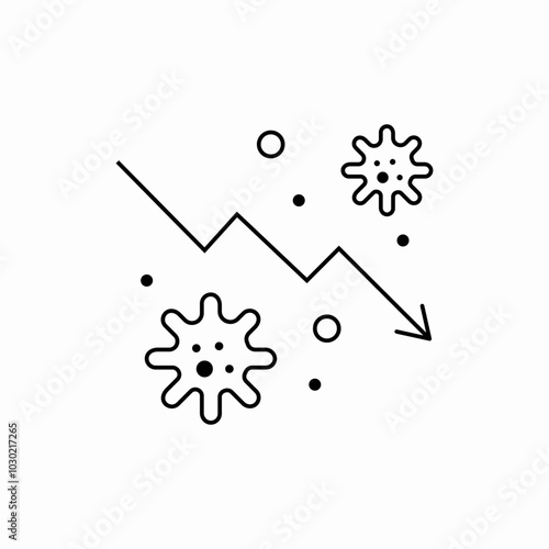 bacteria or microbe icon sign vector