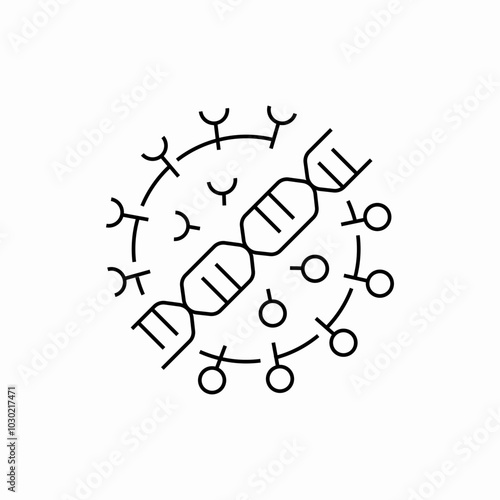 danger bacteria icon sign vector