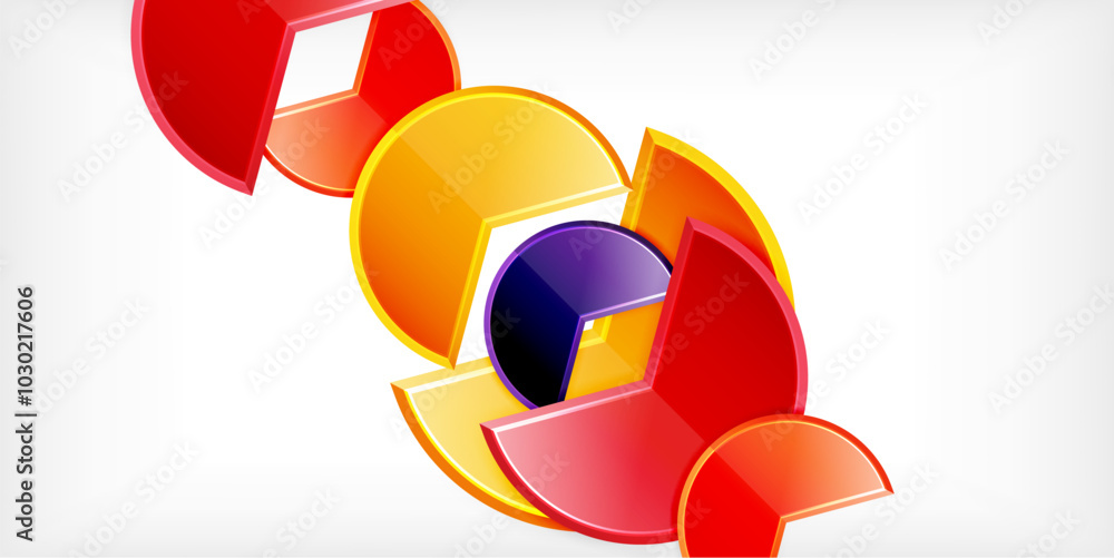 Trendy round shapes with triangular angle design element. Vector Illustration For Wallpaper, Banner, Background, Card, Book Illustration, landing page Trendy round shapes with triangular angle design element. Vector Illustration For Wallpaper, Banner, Background, Card, Book Illustration, landing page