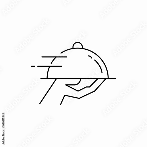 food serving icon sign vector