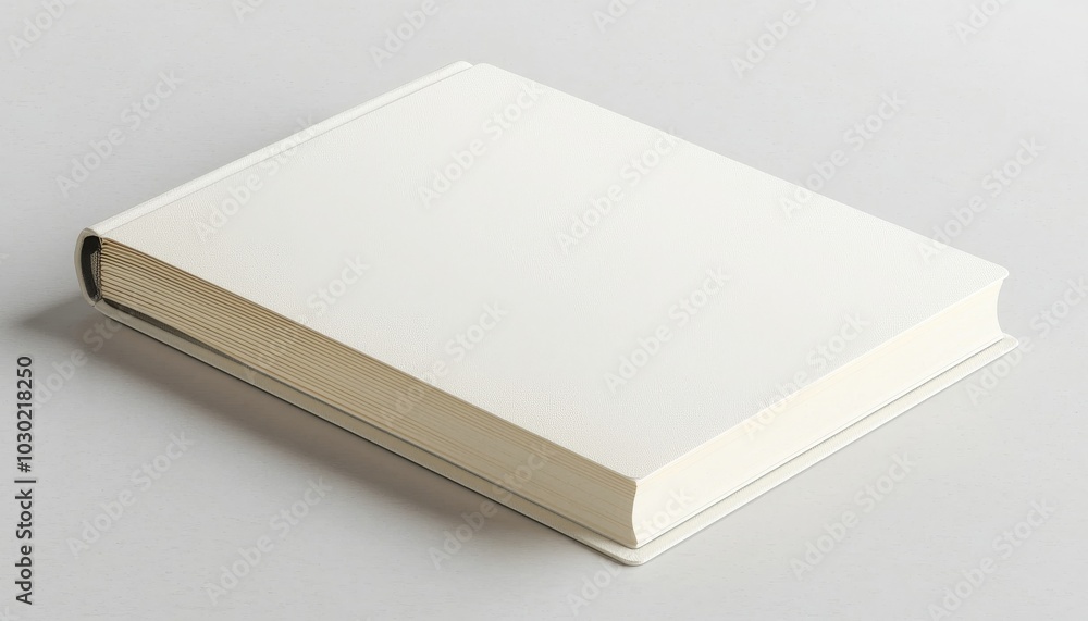 A plain, closed book with a textured cover displayed on a neutral background, inviting curiosity about its content. A plain, closed book with a textured cover displayed on a neutral background, inviting curiosity about its content.