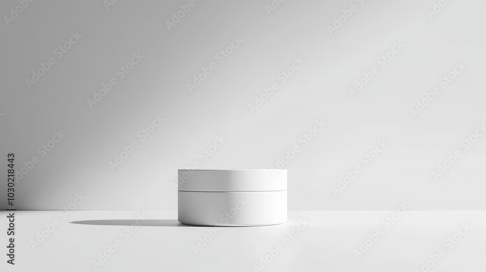 A minimalist design featuring a white cylindrical object on a clean surface, bathed in soft light, emphasizing simplicity and elegance. A minimalist design featuring a white cylindrical object on a clean surface, bathed in soft light, emphasizing simplicity and elegance.