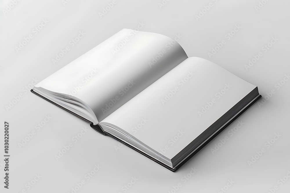 White blank office desk with books and notebooks White blank office desk with books and notebooks