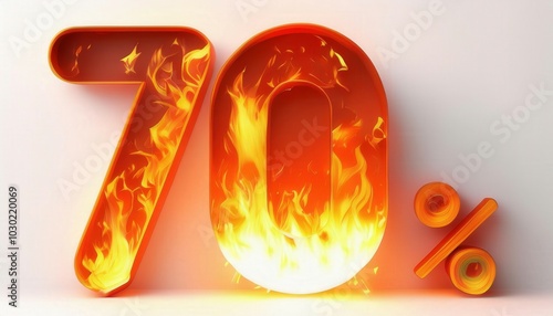 Flaming 70% Discount Offer