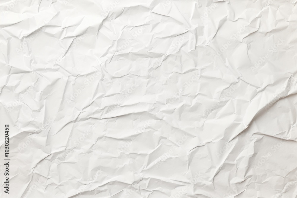Fototapeta premium Paper sheet texture white backgrounds crumpled.
