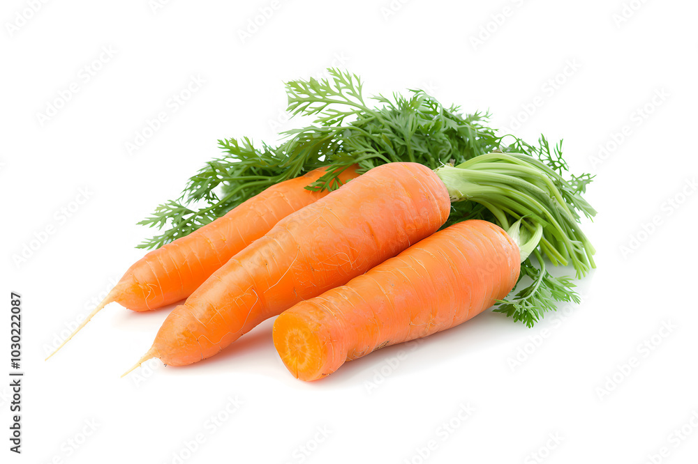 Large fresh carrots with vibrant colors generative ai Large fresh carrots with vibrant colors generative ai