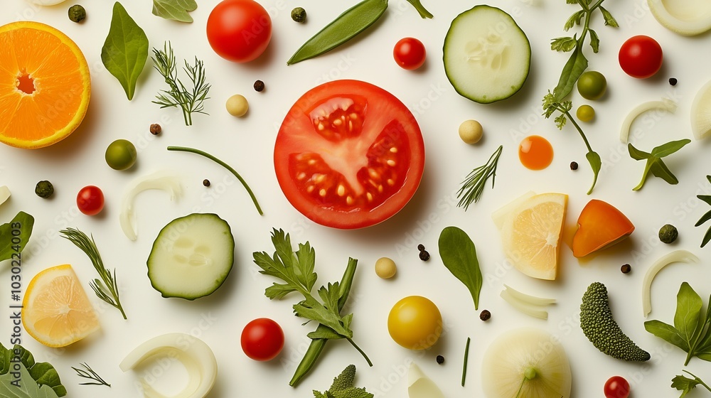 tomato and cucumber,generated ai tomato and cucumber,generated ai