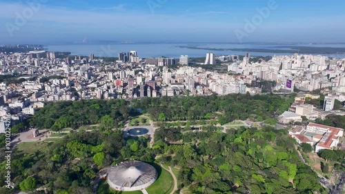 Porto Alegre Brazil. Redencao Park At Porto Alegre In Rio Grande Do Sul Brazil. Leisure Park. Recreation Zone. Nature Landscape. Redencao Park At Porto Alegre In Rio Grande Do Sul Brazil.  photo