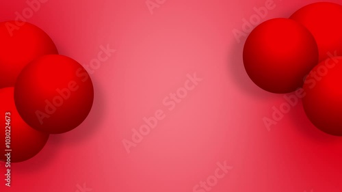 red balloons background, circle background video