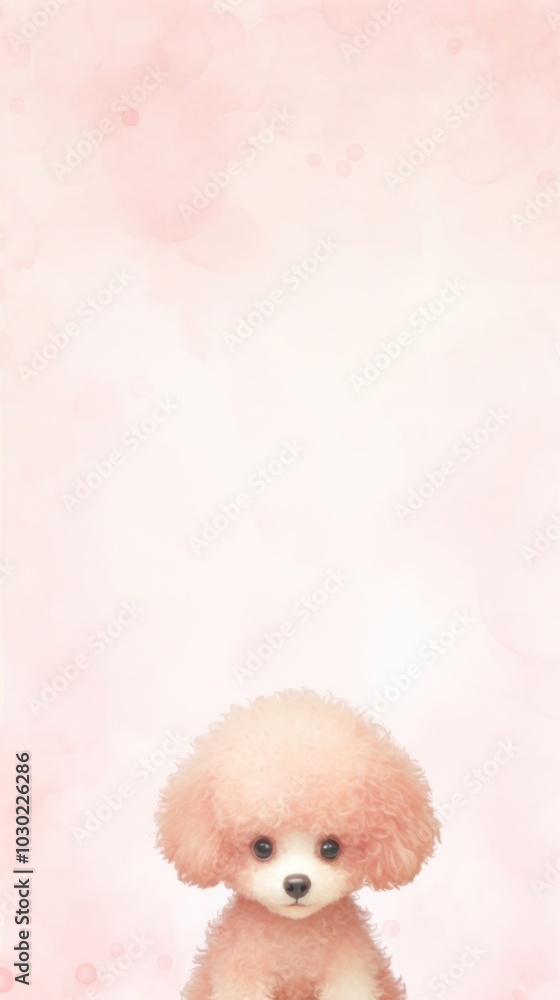 Fototapeta premium Baby poodle mammal animal cute.